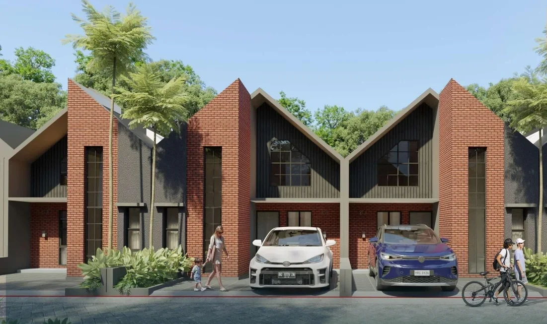 Ilustrasi fasad rumah Type Kala Suavis Residence